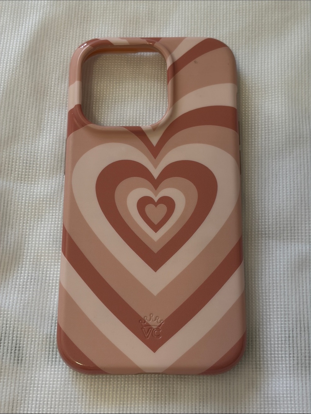 Velvet Caviar Pink and Blush Heart Pattern Phone Case